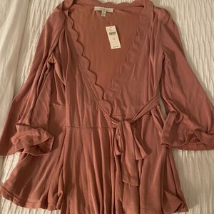 Anthropologie wrap top